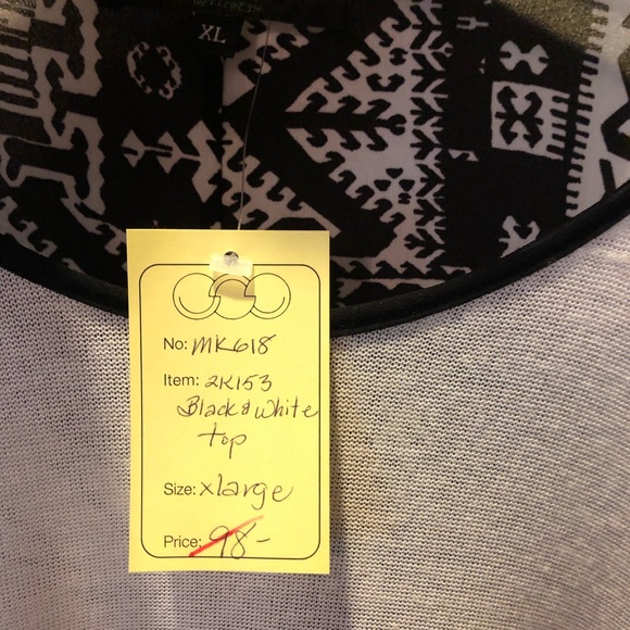 Poeme black/white top - Picture 2 of 4